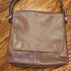 Coach Brown Leather Messenger Bag